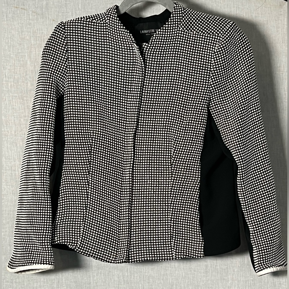 Lafayette 148 Women Zipper Front Blazer‎ Jacket- 8